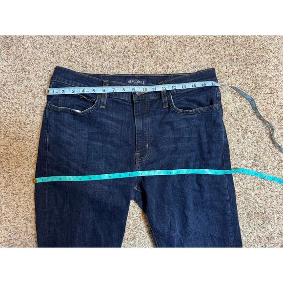 J. CREW Pants/Jeans size 34X34  Dark Blue Denim Straight Leg - Picture 4 of 12